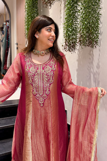 Rimi Embroidered Anarkali Suit Set