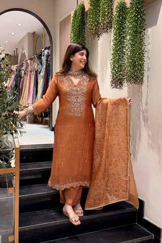 Suhira Beads Work Suit Set