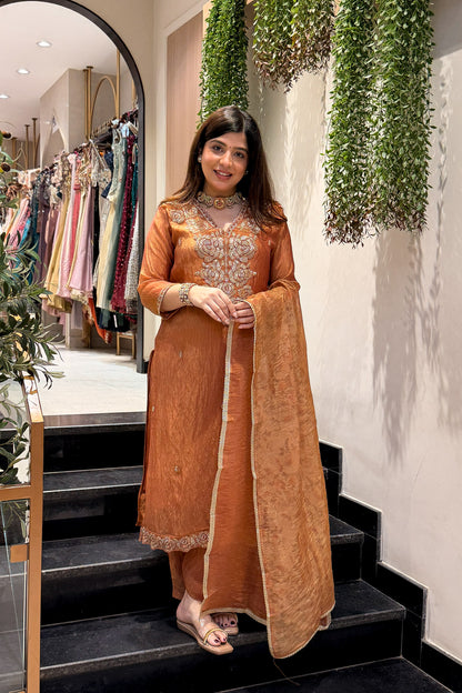 Suhira Beads Work Suit Set