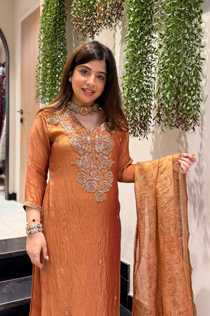 Suhira Beads Work Suit Set
