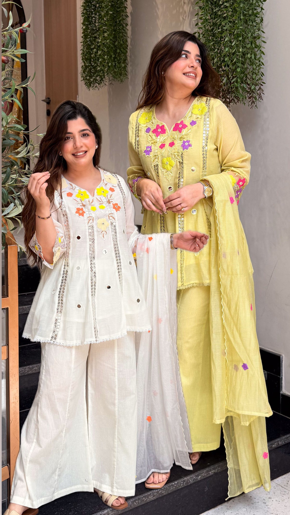 Avyanna Floral Embroidered Suit Set