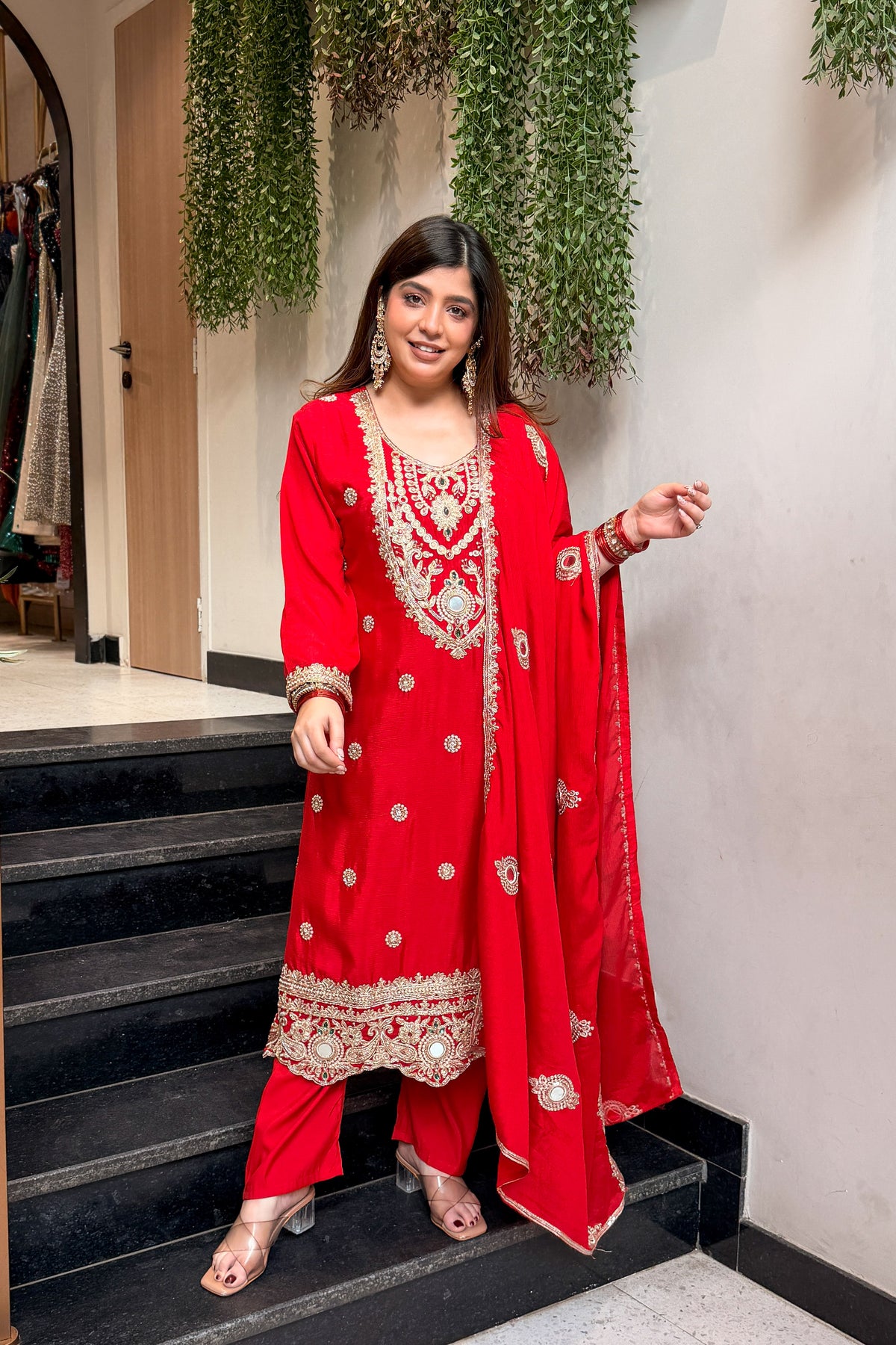 Nadira Embroidered Suit Set