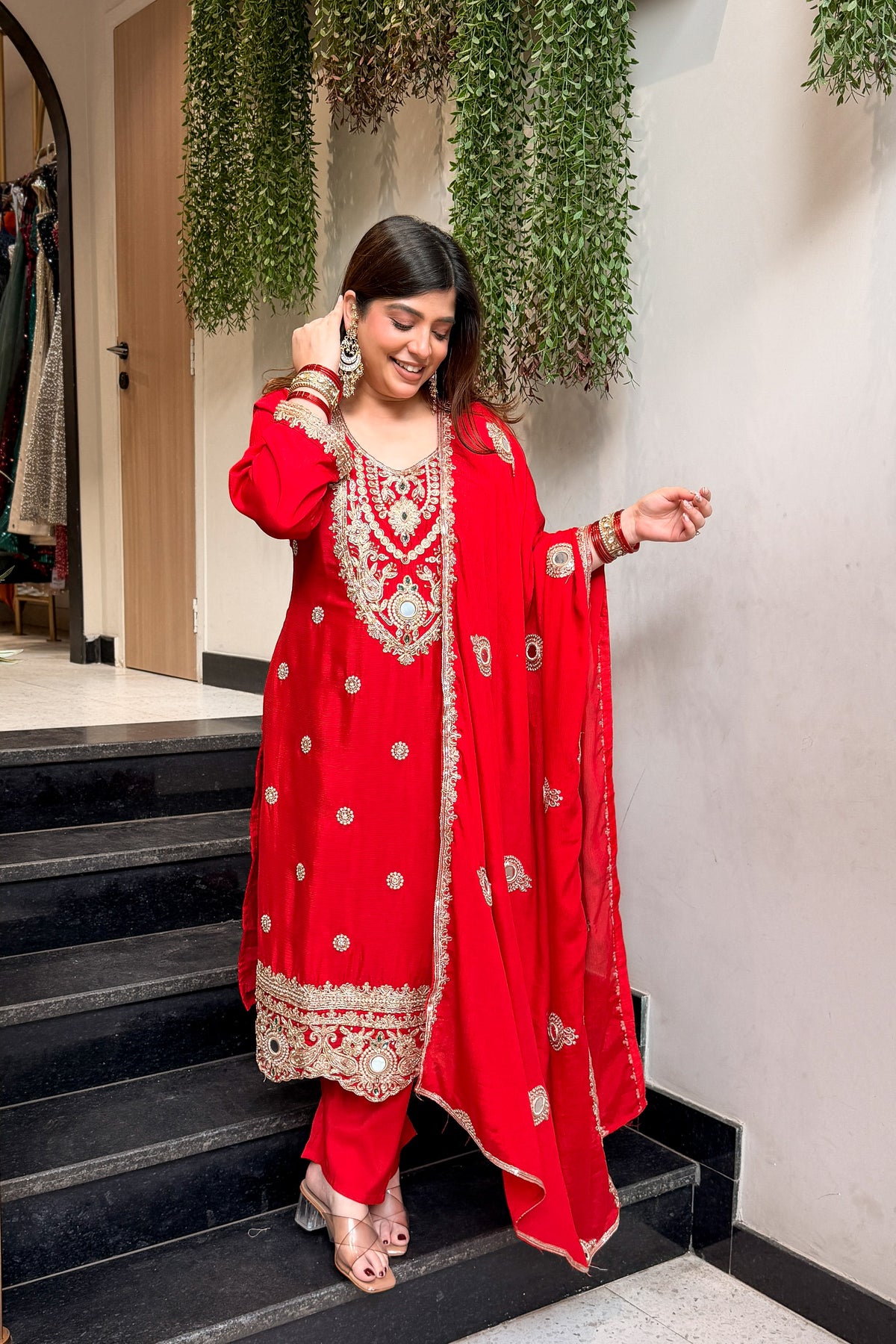 Nadira Embroidered Suit Set