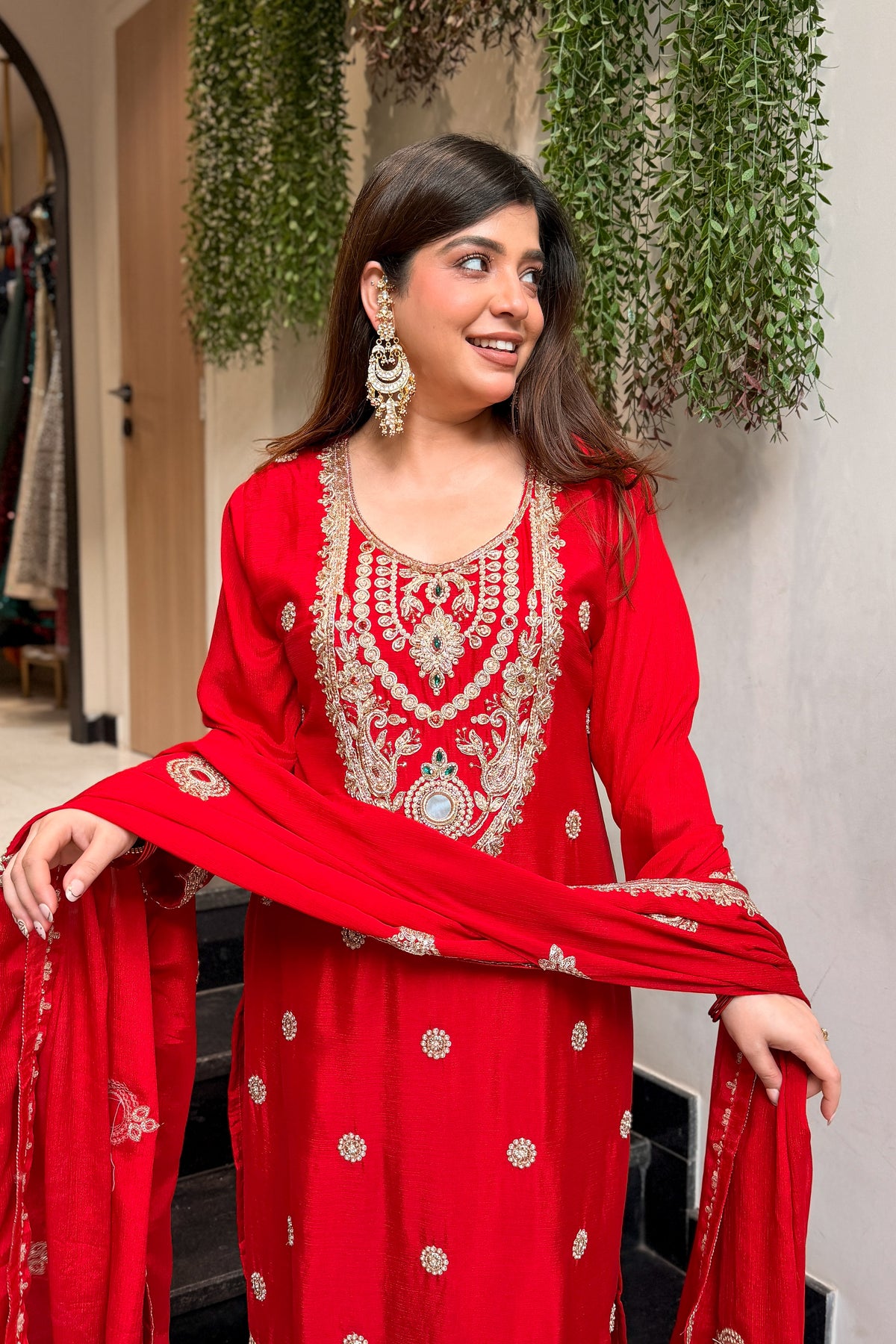 Nadira Embroidered Suit Set