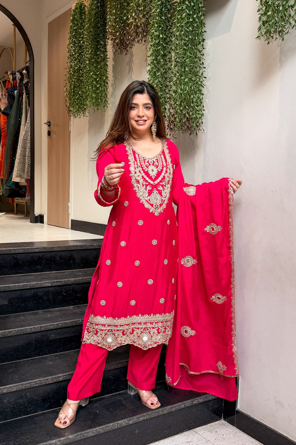 Nadira Embroidered Suit Set