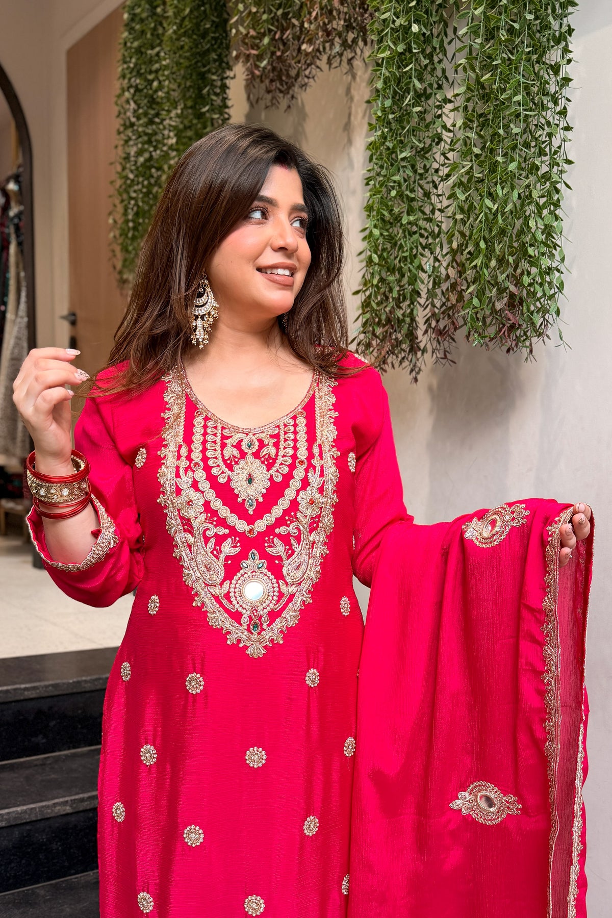 Nadira Embroidered Suit Set