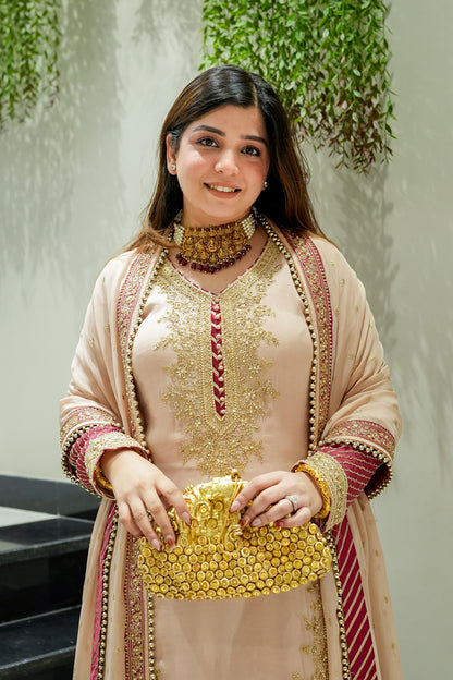 Shukar Fully Hand Embroidred Suit Set