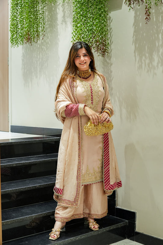 Shukar Fully Hand Embroidred Suit Set