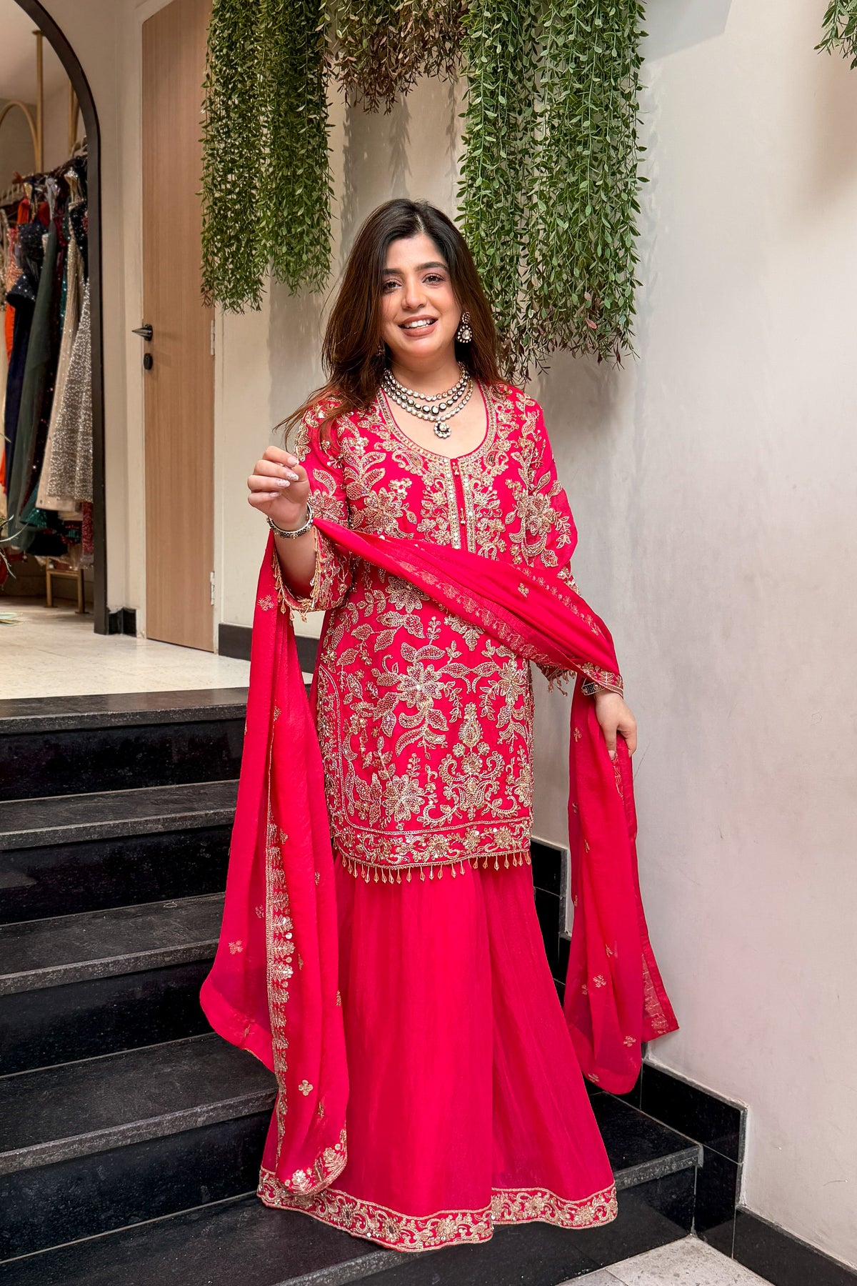 Riza Embroidered Suit Set