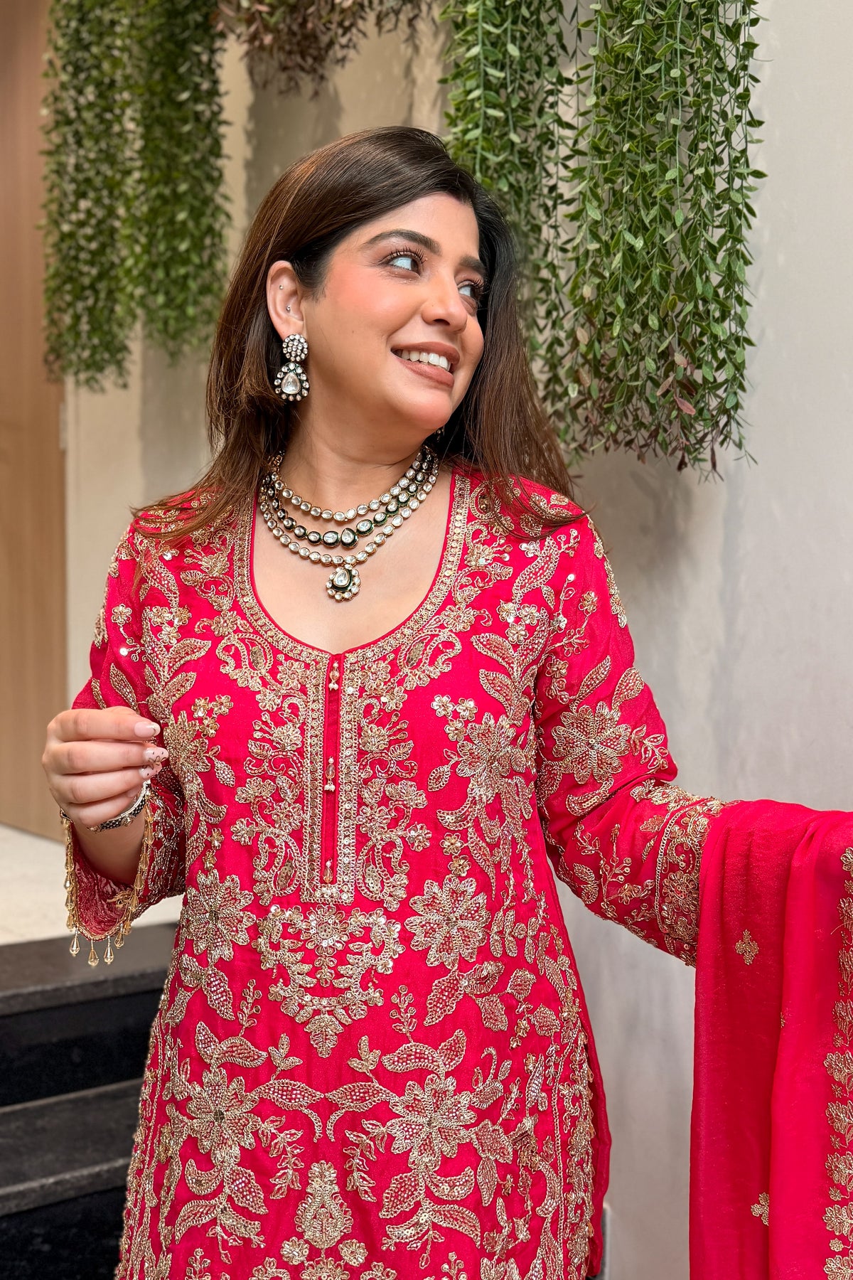 Riza Embroidered Suit Set