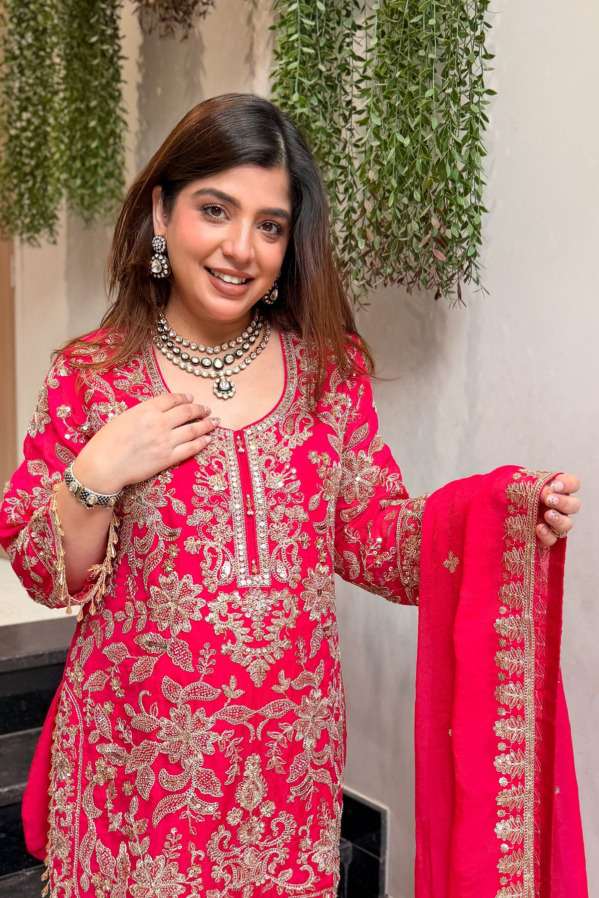 Riza Embroidered Suit Set