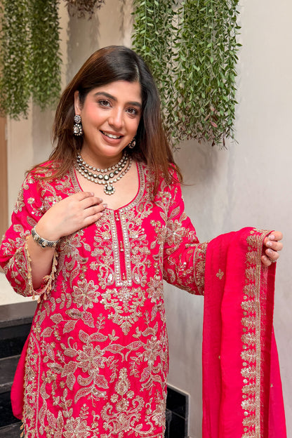 Riza Embroidered Suit Set
