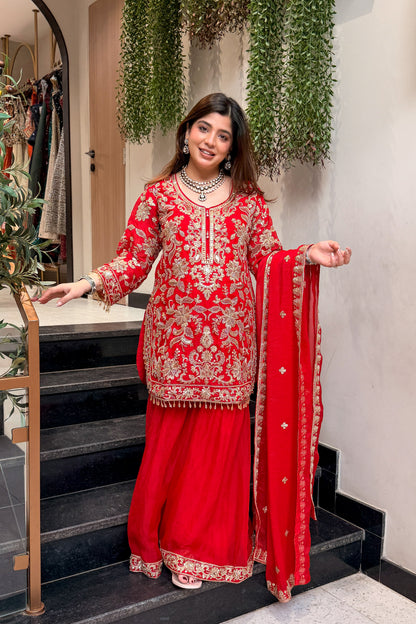 Riza Embroidered Suit Set