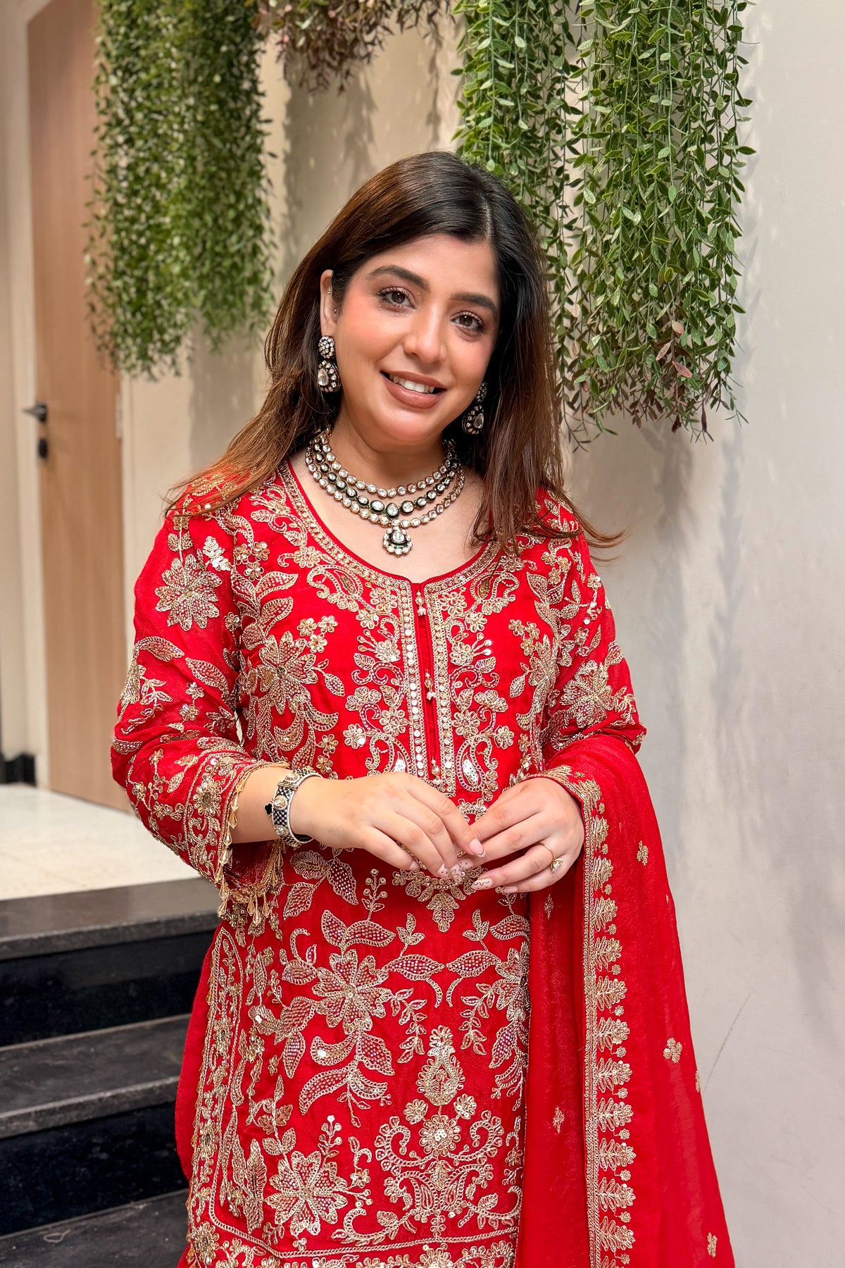 Riza Embroidered Suit Set