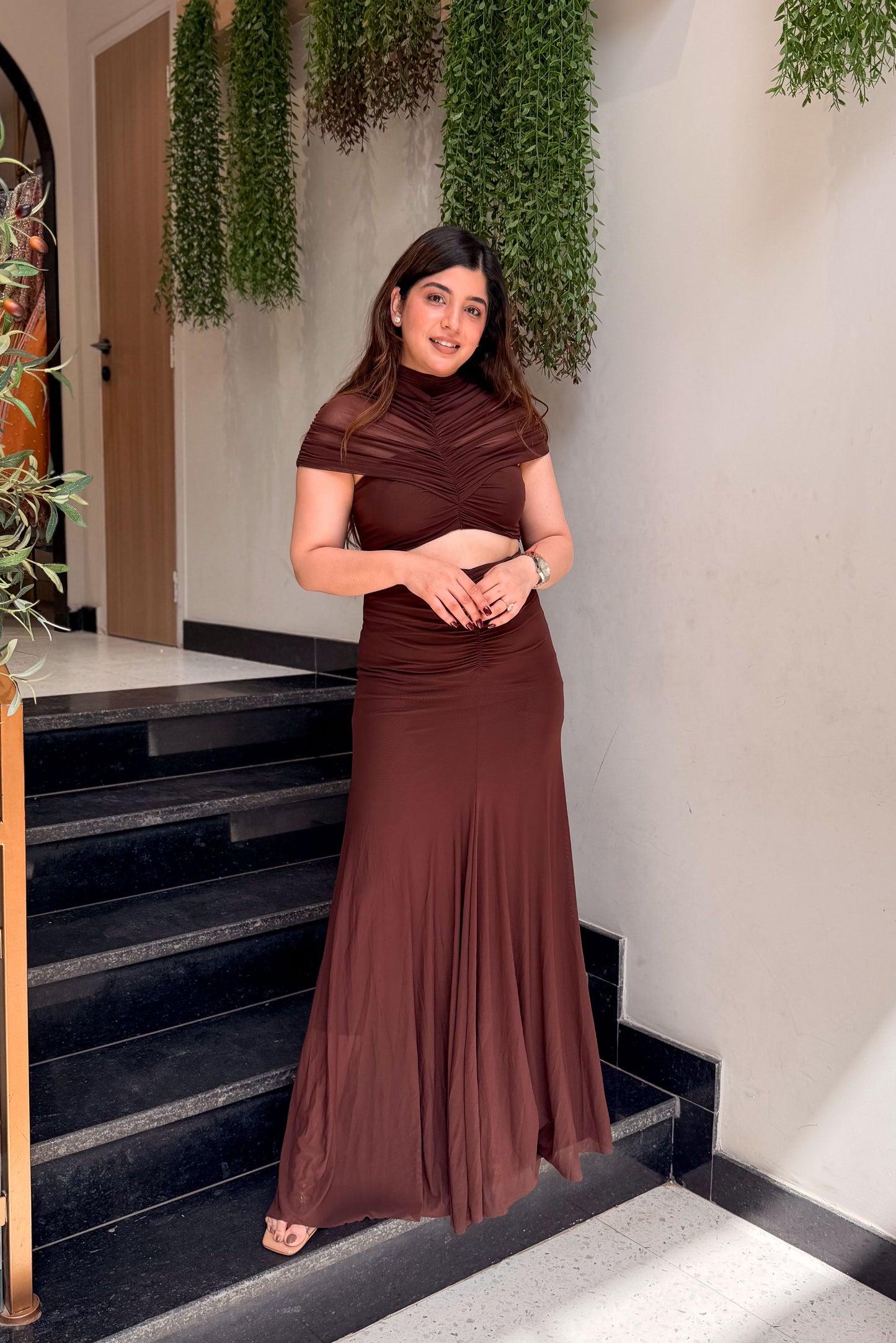Liliana Cut-out Waist Gown