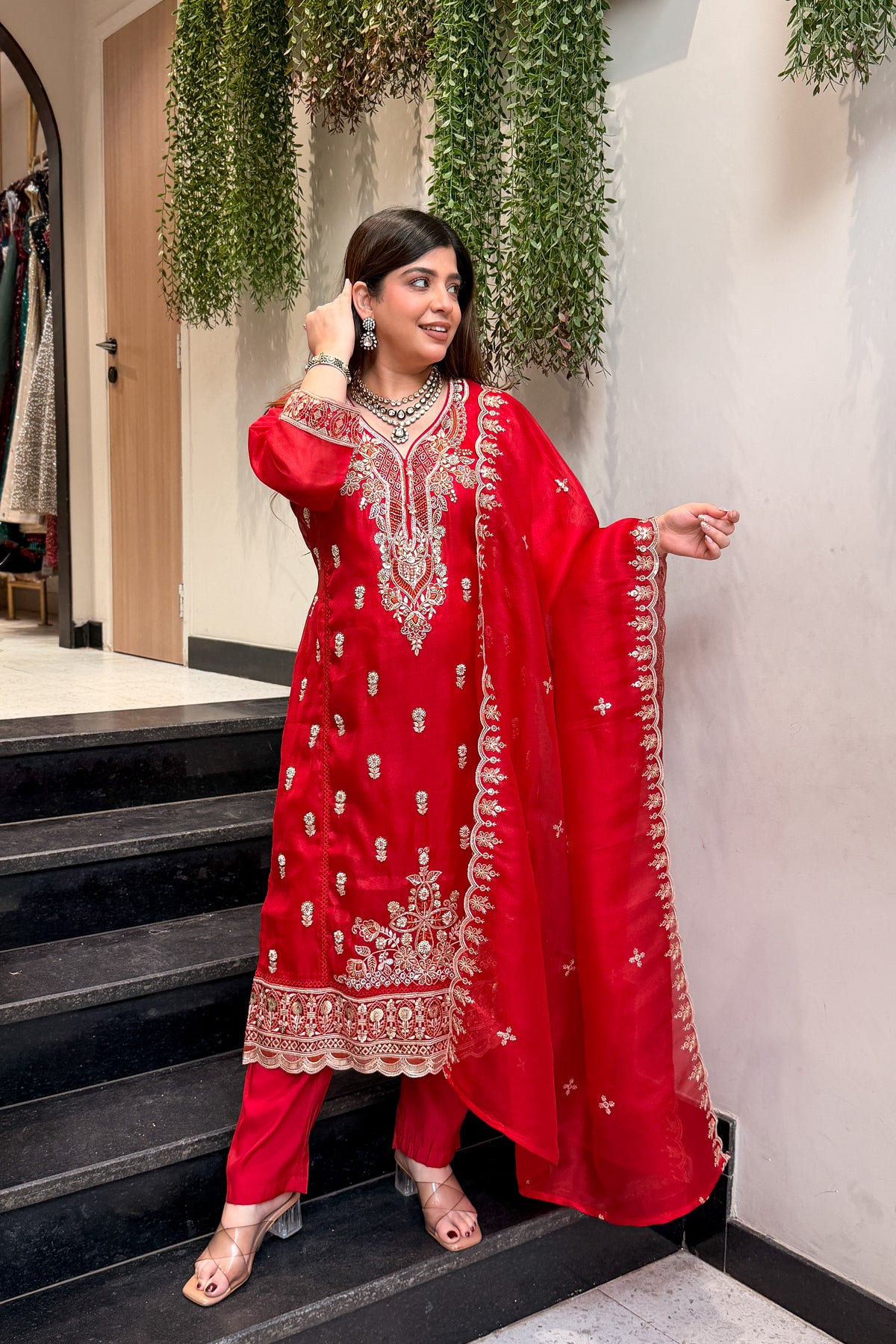 Iqra Hand Embroidered Suit Set
