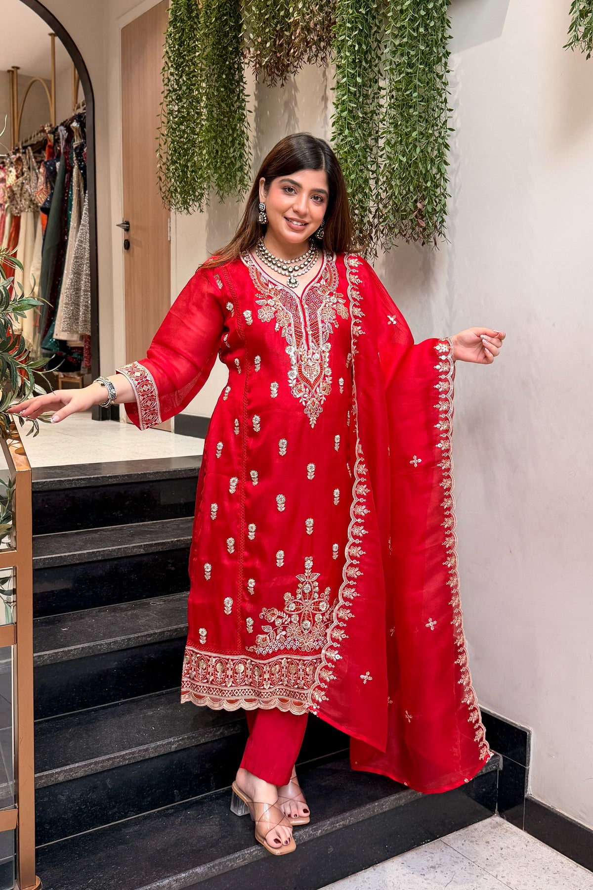 Iqra Hand Embroidered Suit Set