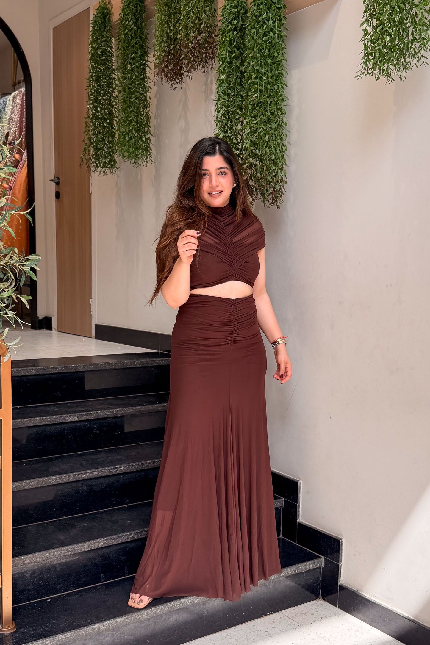 Liliana Cut-out Waist Gown