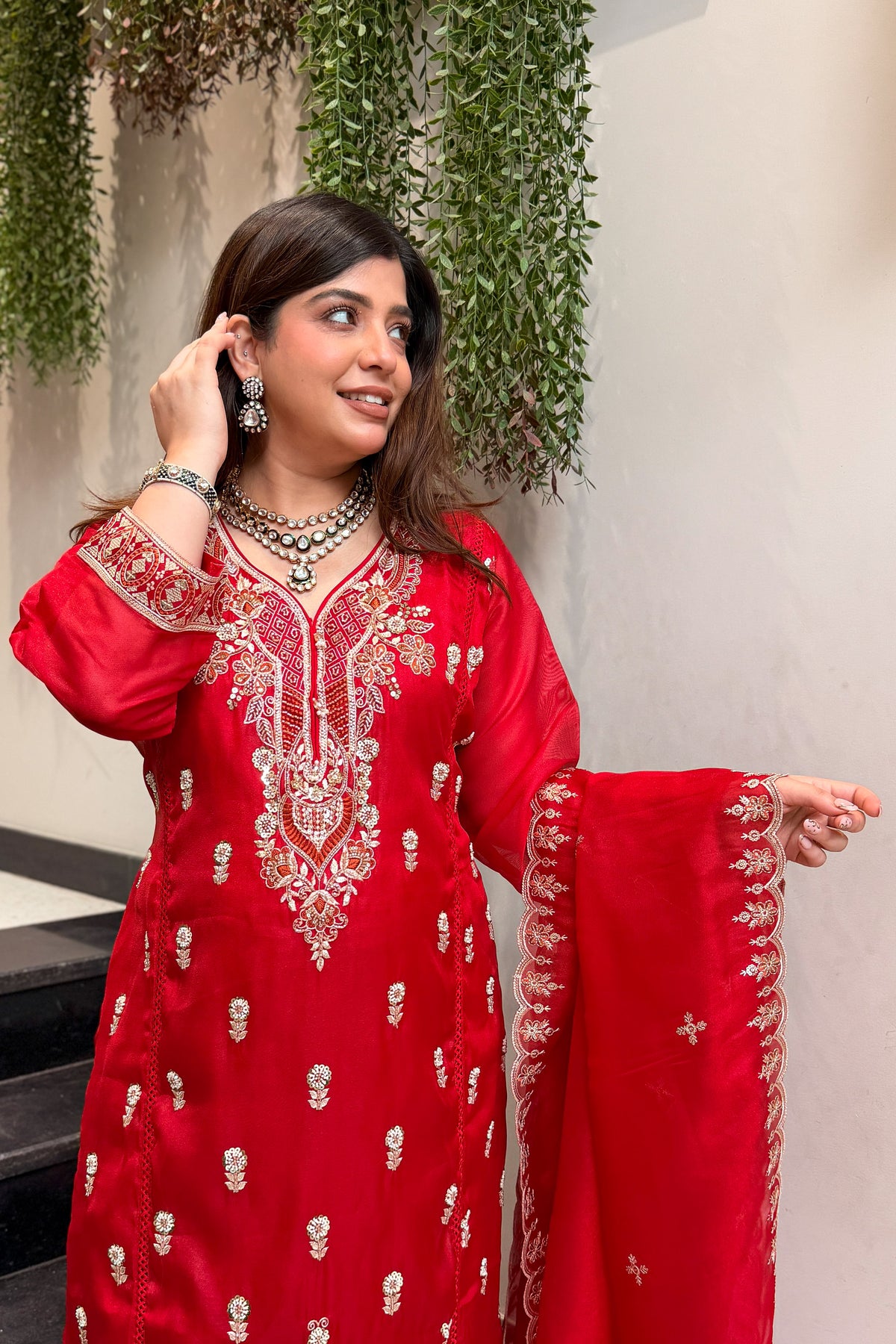 Iqra Hand Embroidered Suit Set