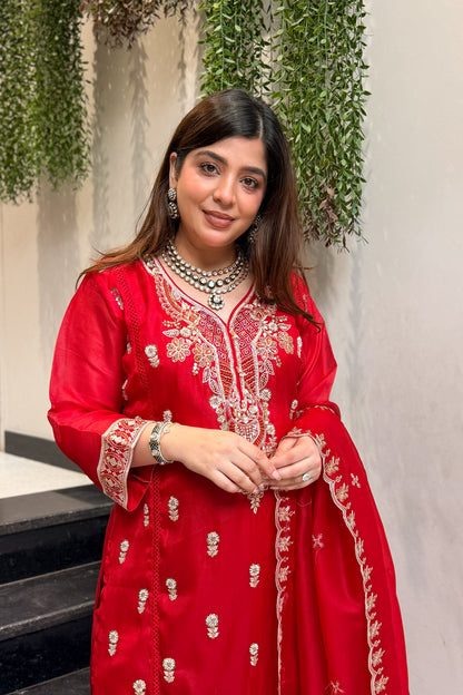 Iqra Hand Embroidered Suit Set