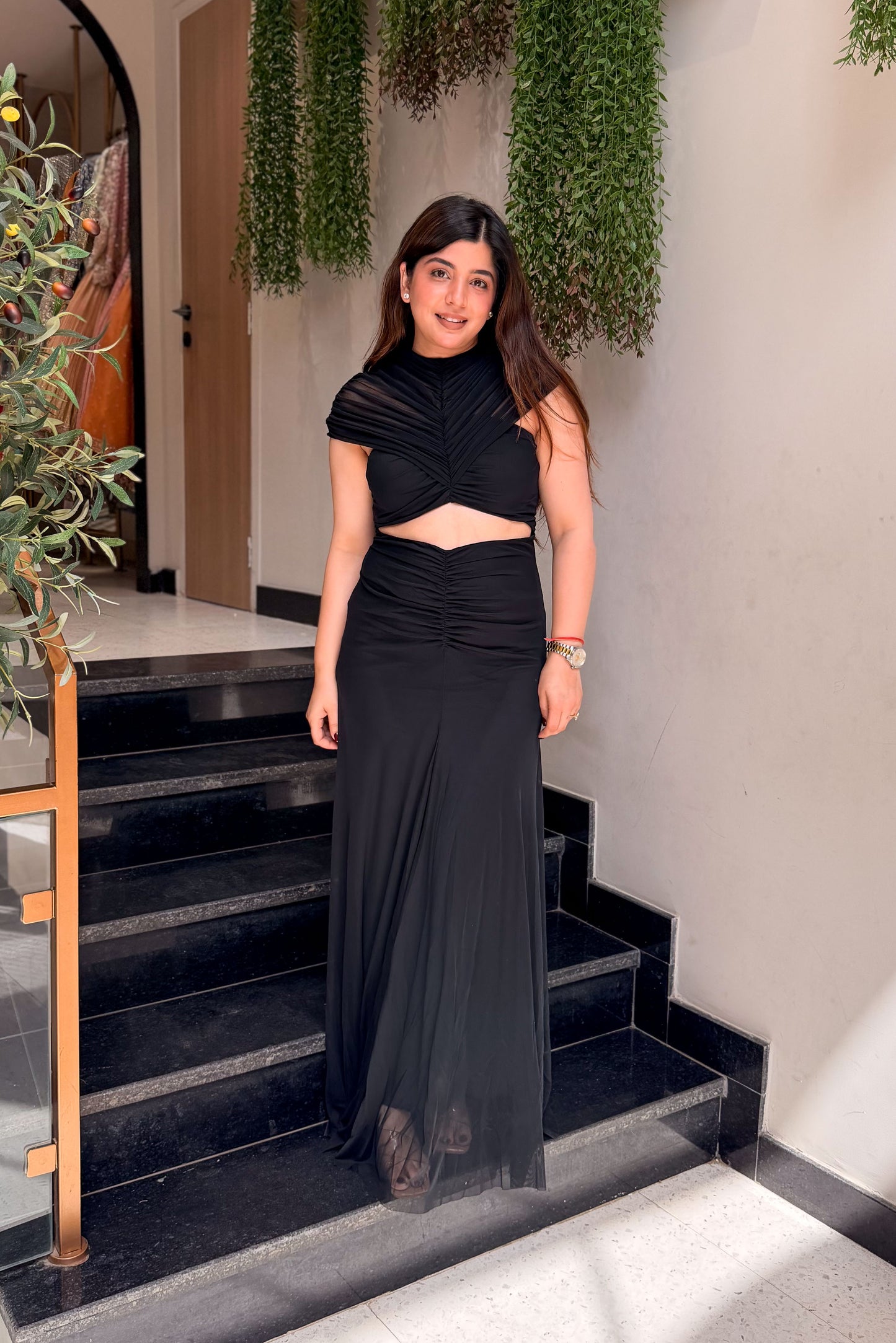 Liliana Cut-out Waist Gown