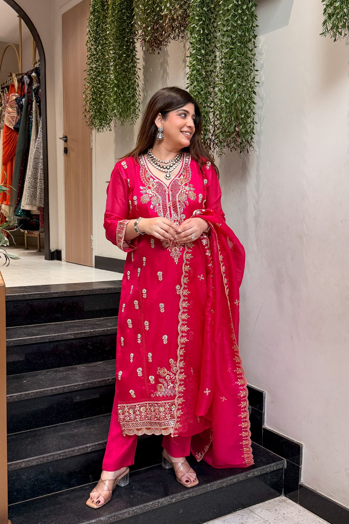Iqra Hand Embroidered Suit Set
