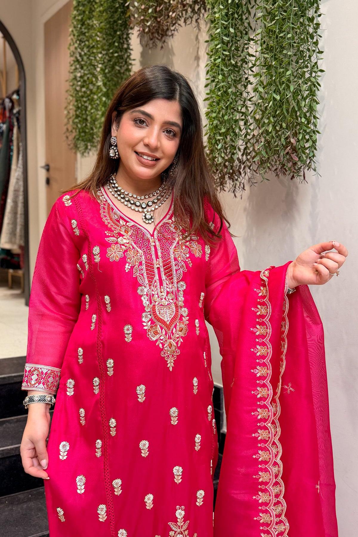 Iqra Hand Embroidered Suit Set