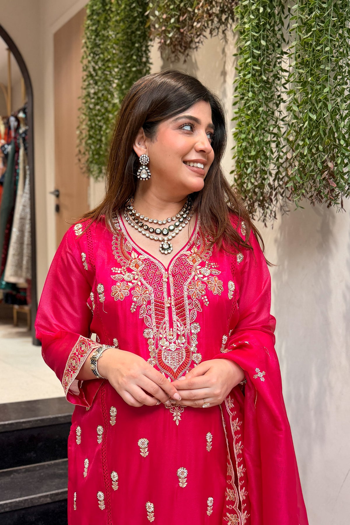 Iqra Hand Embroidered Suit Set