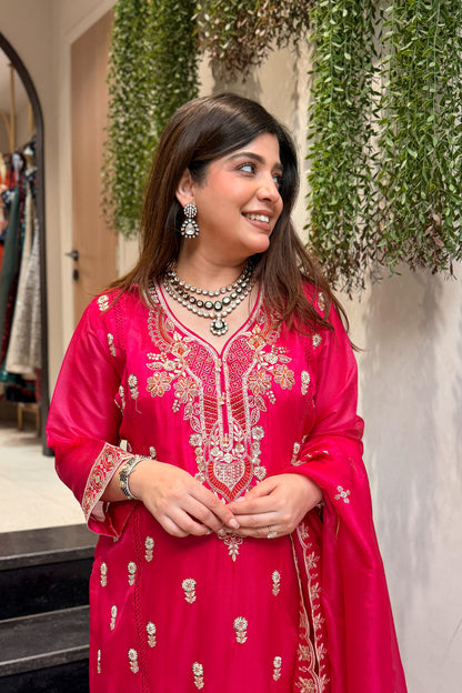 Iqra Hand Embroidered Suit Set
