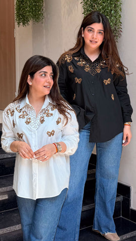 Livia Butterfly Embroidered Shirt