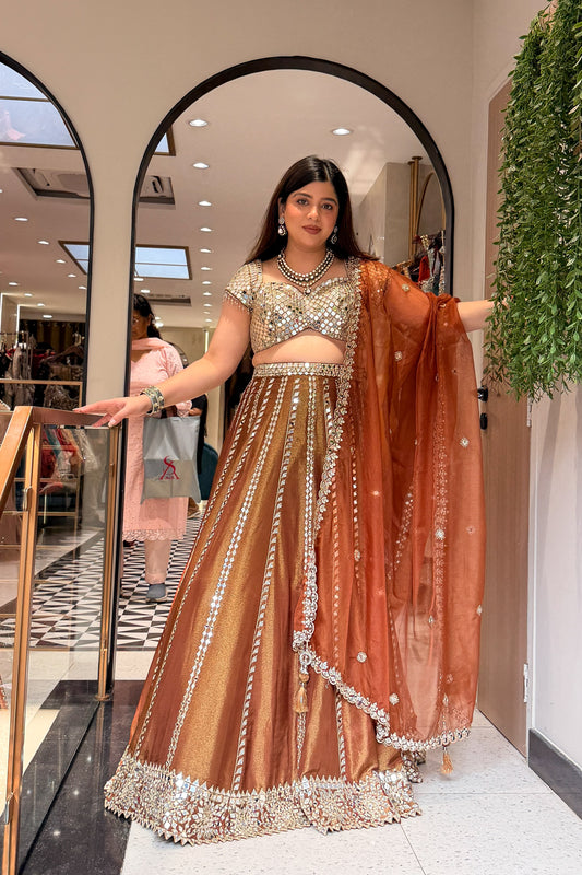 Lavika Hand Embroidered Lehenga