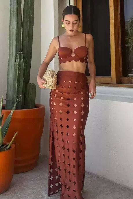 Vittoria Swimwear with Cutout Skirt