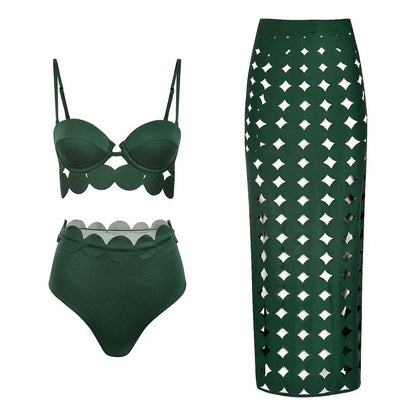 Vittoria Swimwear with Cutout Skirt