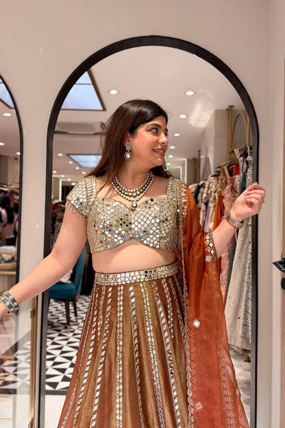 Lavika Hand Embroidered Lehenga
