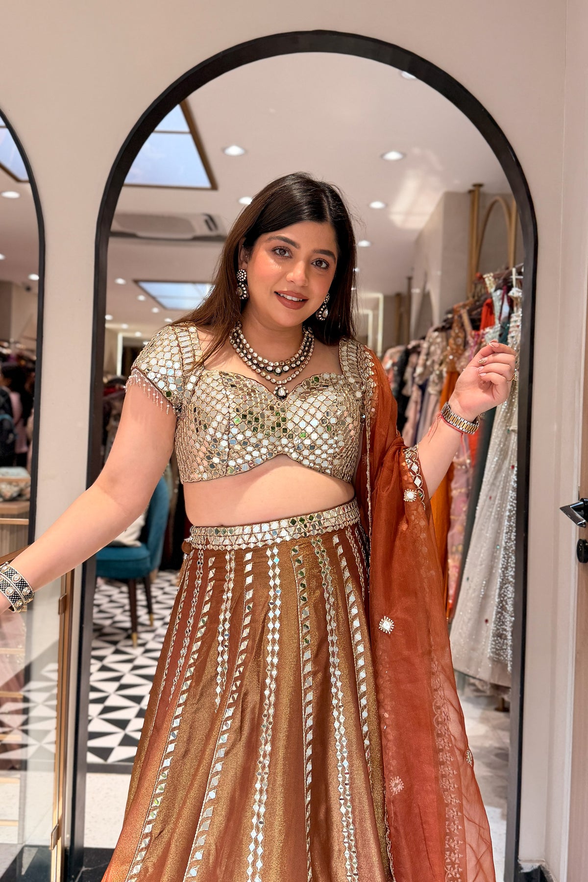 Lavika Hand Embroidered Lehenga