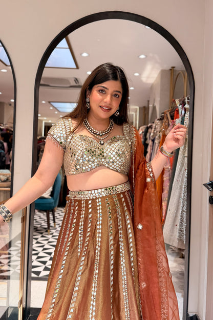 Lavika Hand Embroidered Lehenga