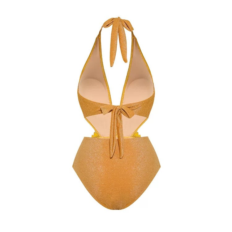 Caterina Halter Neck Swimwear With Skirt