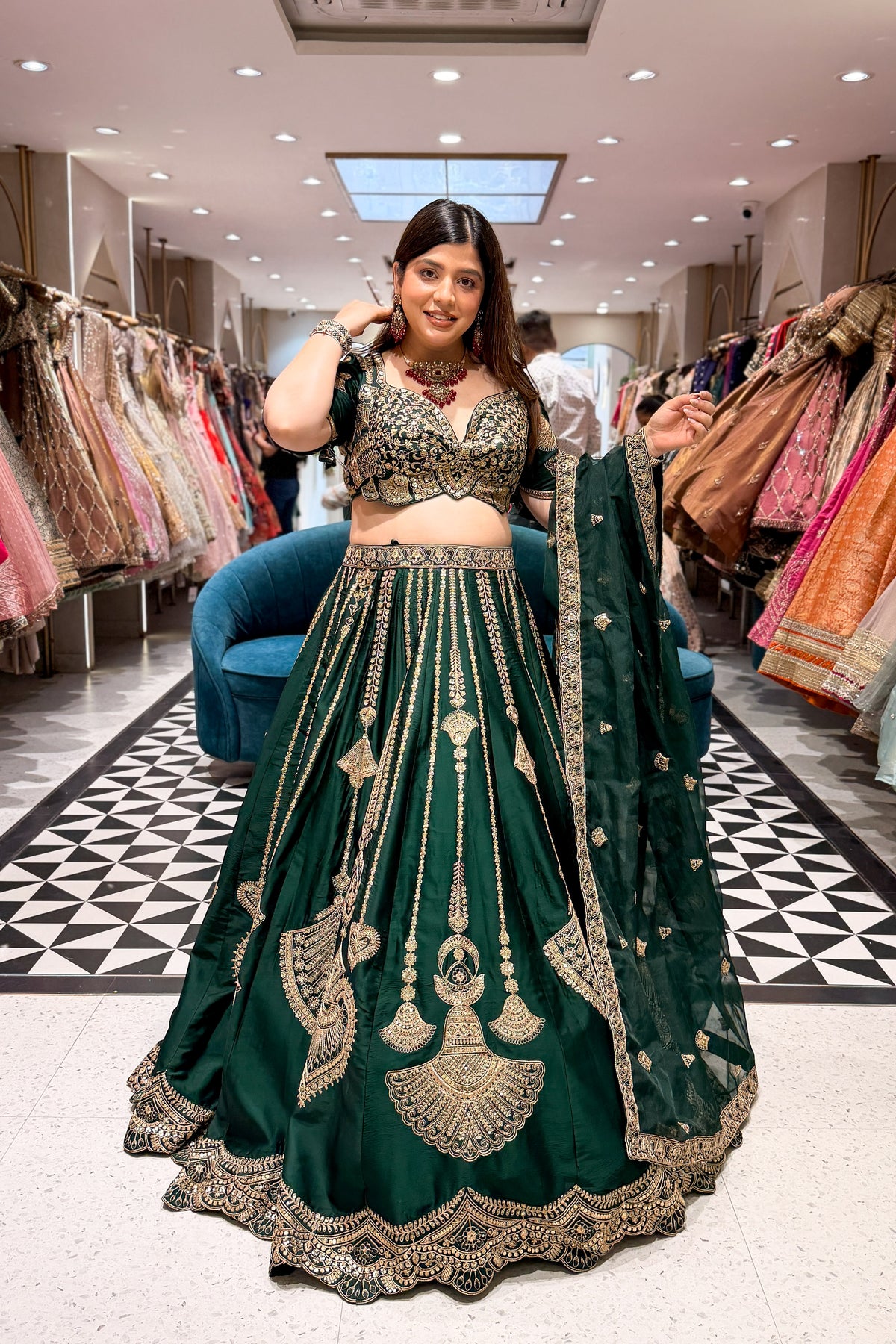 Nafisa Hand Embroidered Lehenga