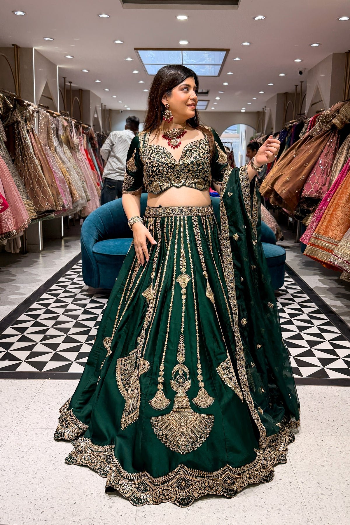 Nafisa Hand Embroidered Lehenga