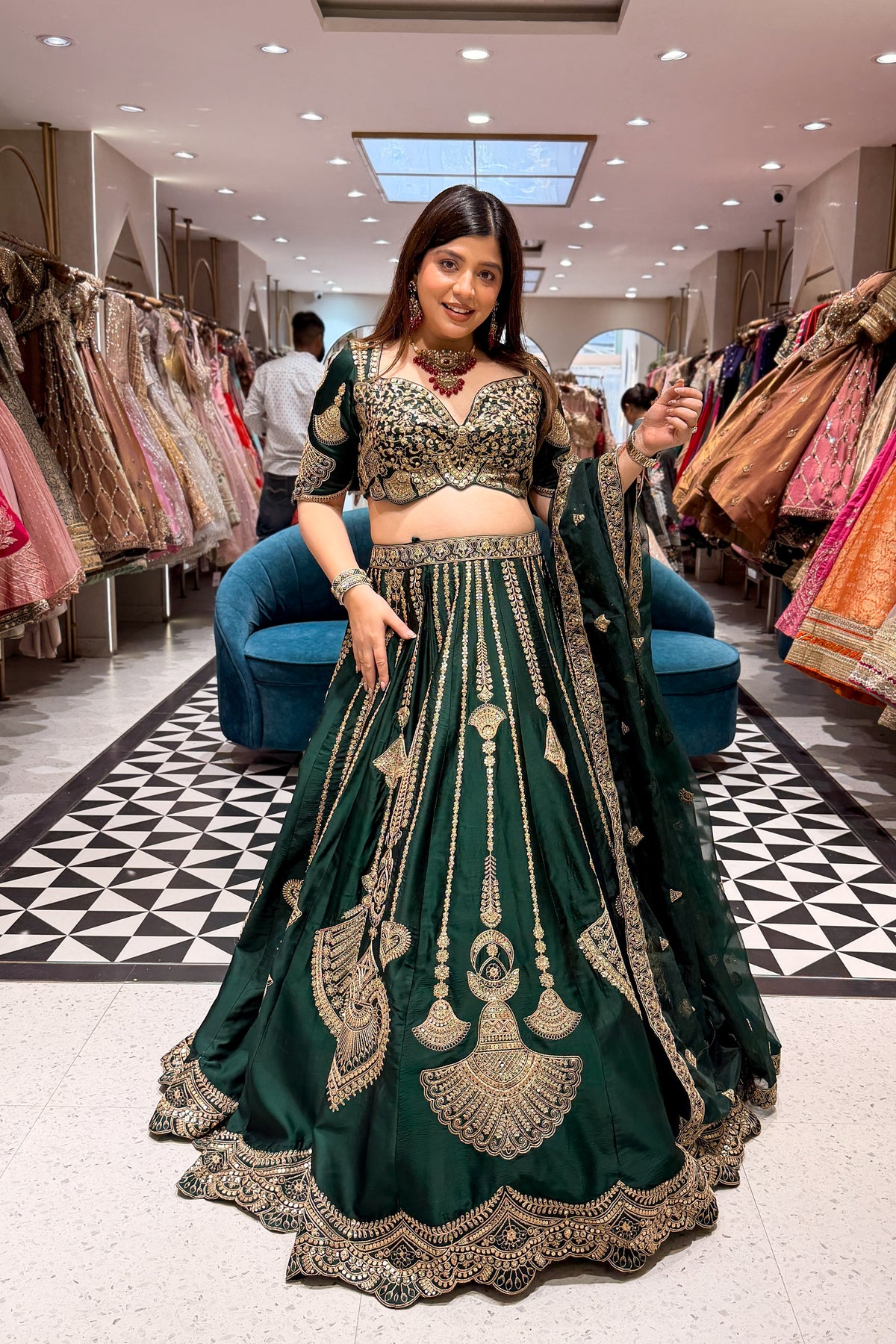 Nafisa Hand Embroidered Lehenga