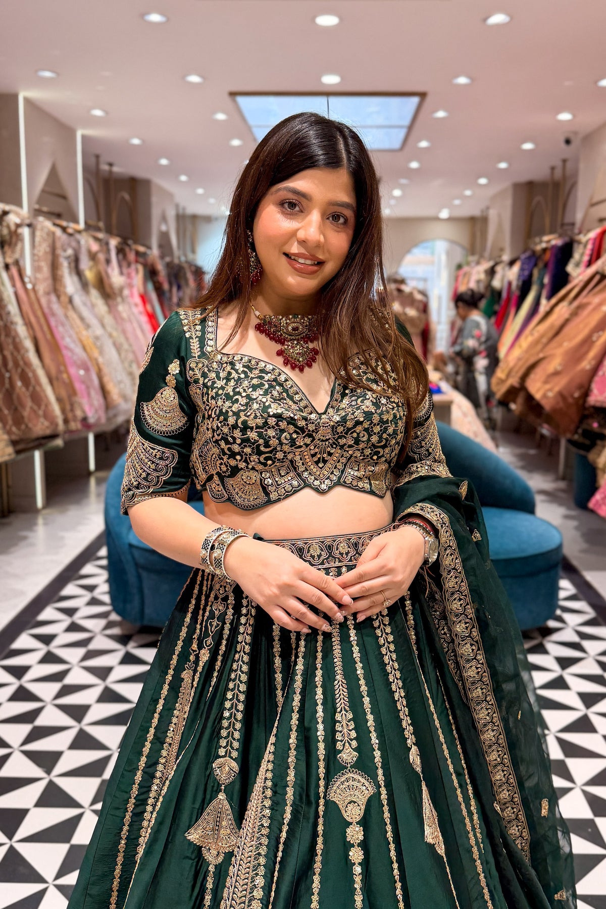 Nafisa Hand Embroidered Lehenga