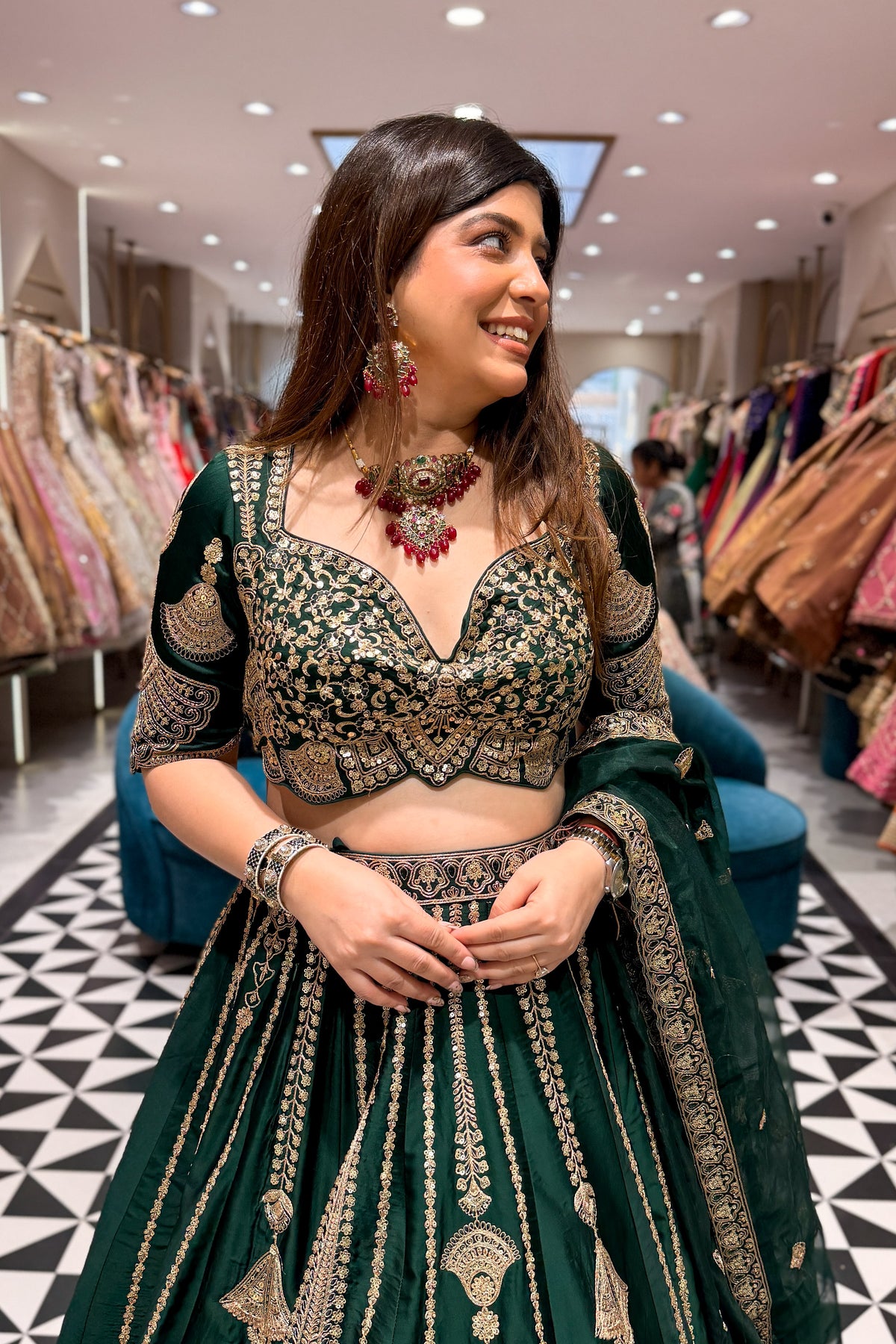 Nafisa Hand Embroidered Lehenga