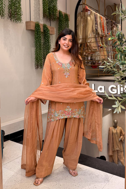 Avira Hand Embroidered Suit Set
