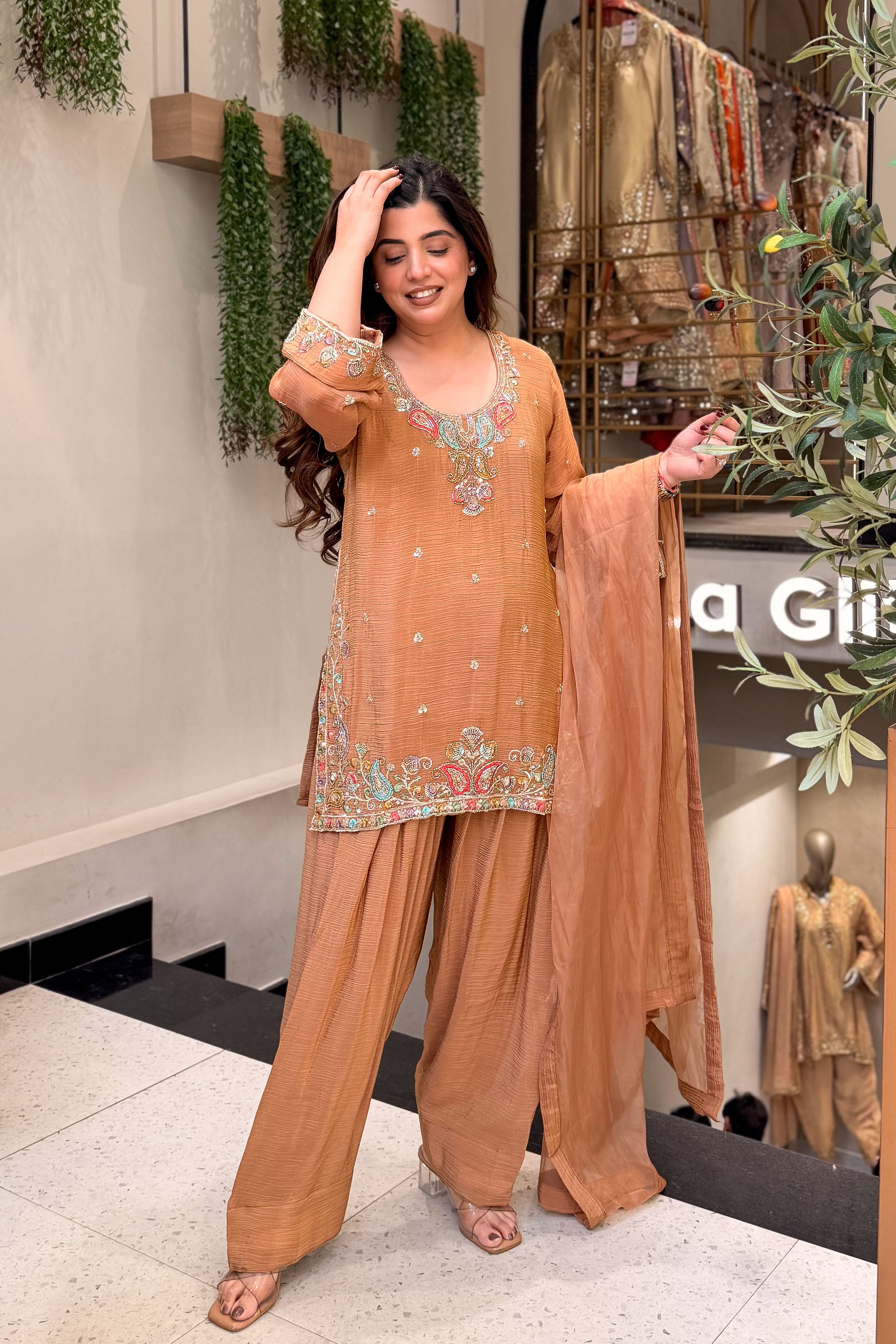 Avira Hand Embroidered Suit Set