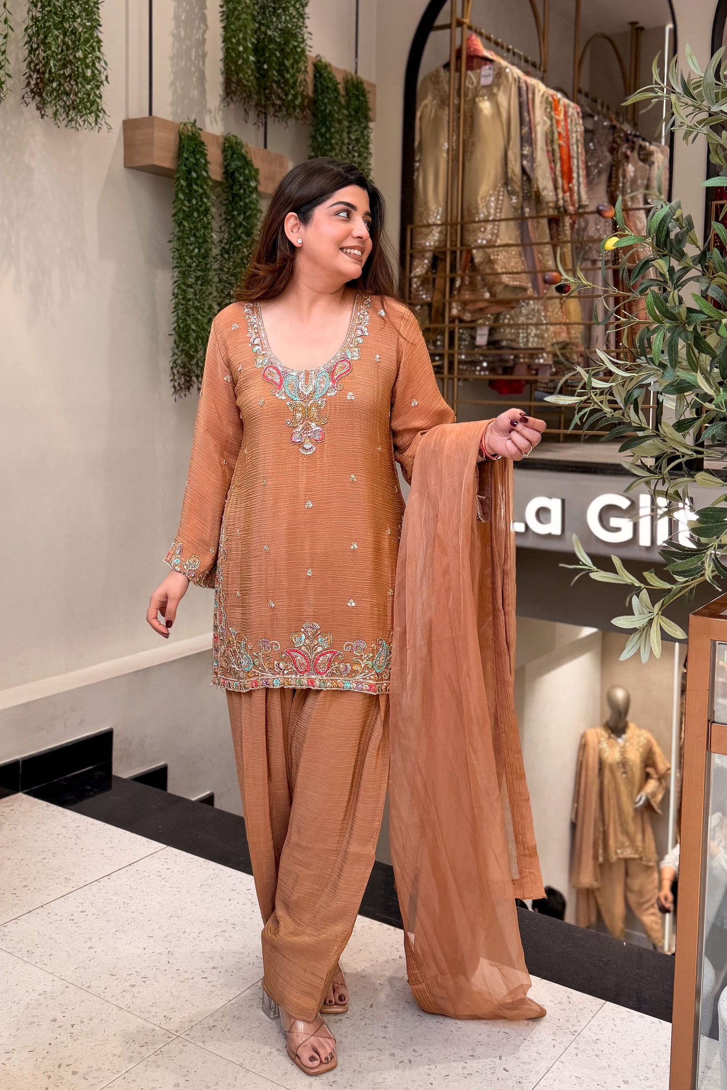 Avira Hand Embroidered Suit Set