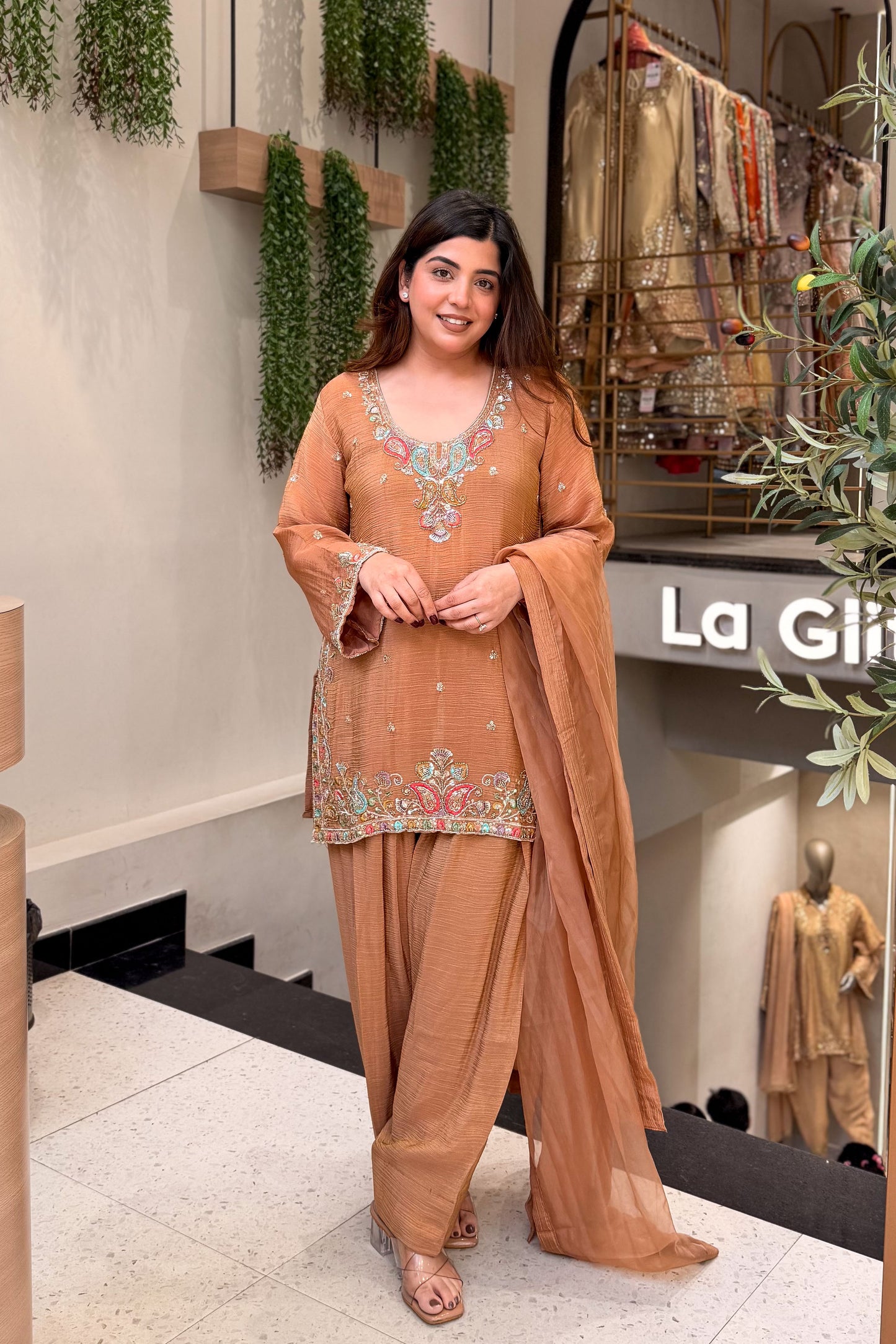 Avira Hand Embroidered Suit Set