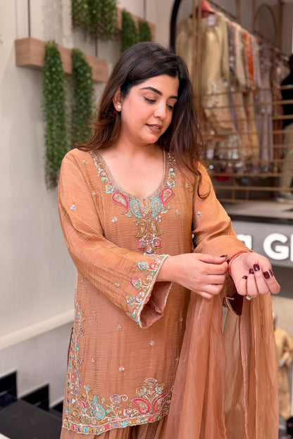 Avira Hand Embroidered Suit Set