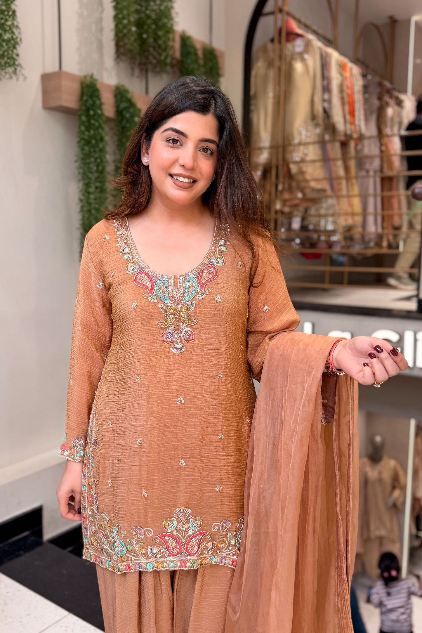 Avira Hand Embroidered Suit Set