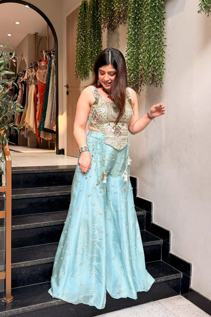 Faryal Hand Embroidered Co ord Set