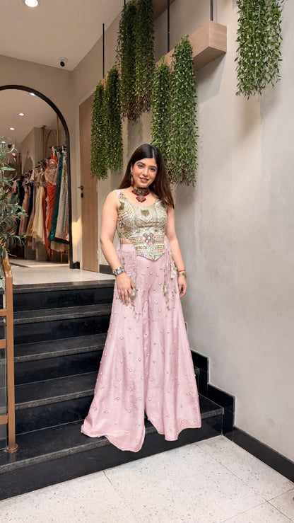 Faryal Hand Embroidered Co ord Set